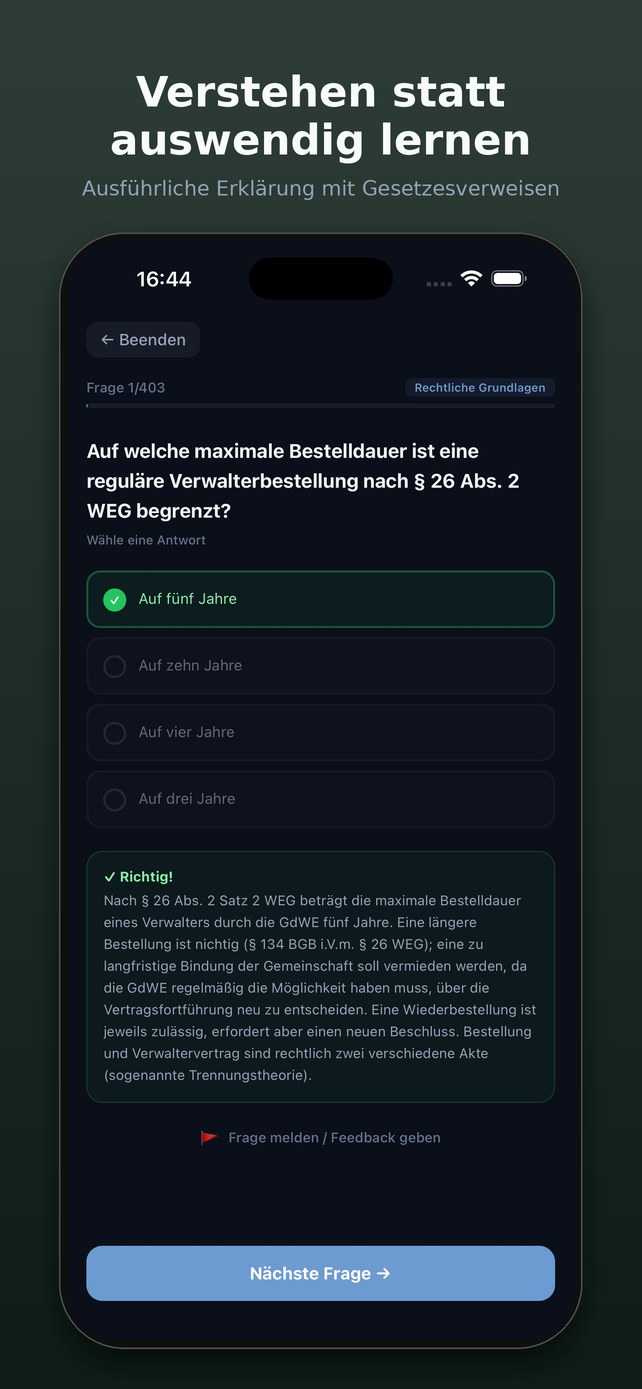 Ausführliche Erklärung mit Gesetzesverweisen